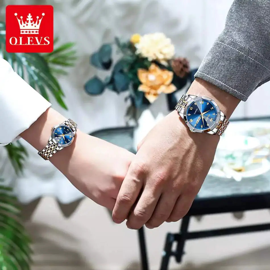 OLEVS Diamond 3D Watch Set
