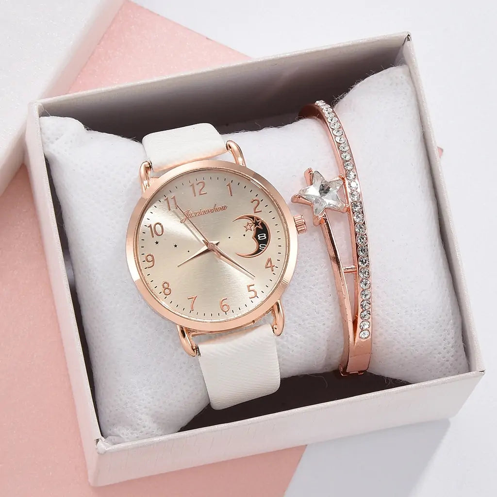 Moon Numbers Bracelet & Watch Set
