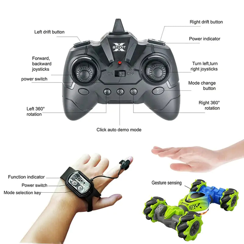 4WD 360 Degree Rotating RC Car