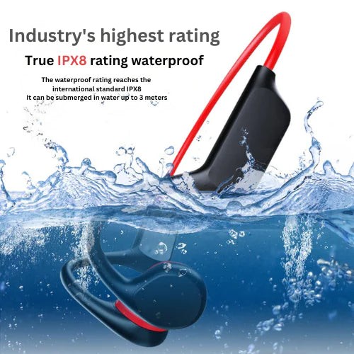 Waterproof Bone Conduction Bluetooth Headphones