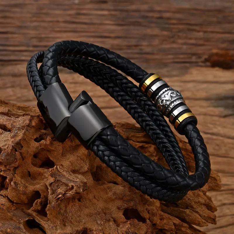 Men's Braided Leather Bracelet