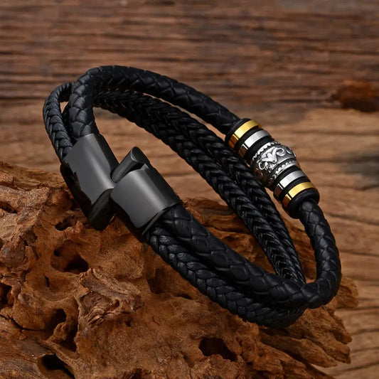 Men's Braided Leather Bracelet