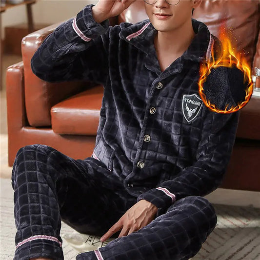 Men's Coral Fleece Pajamas