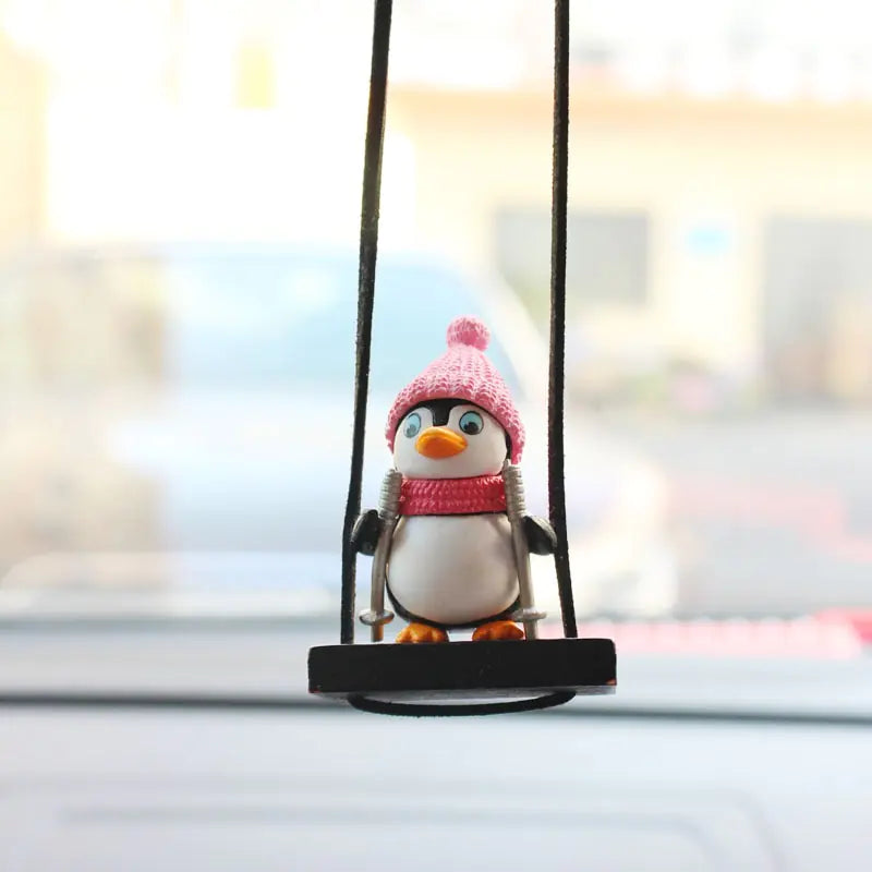 Swinging Penguin Car Ornament