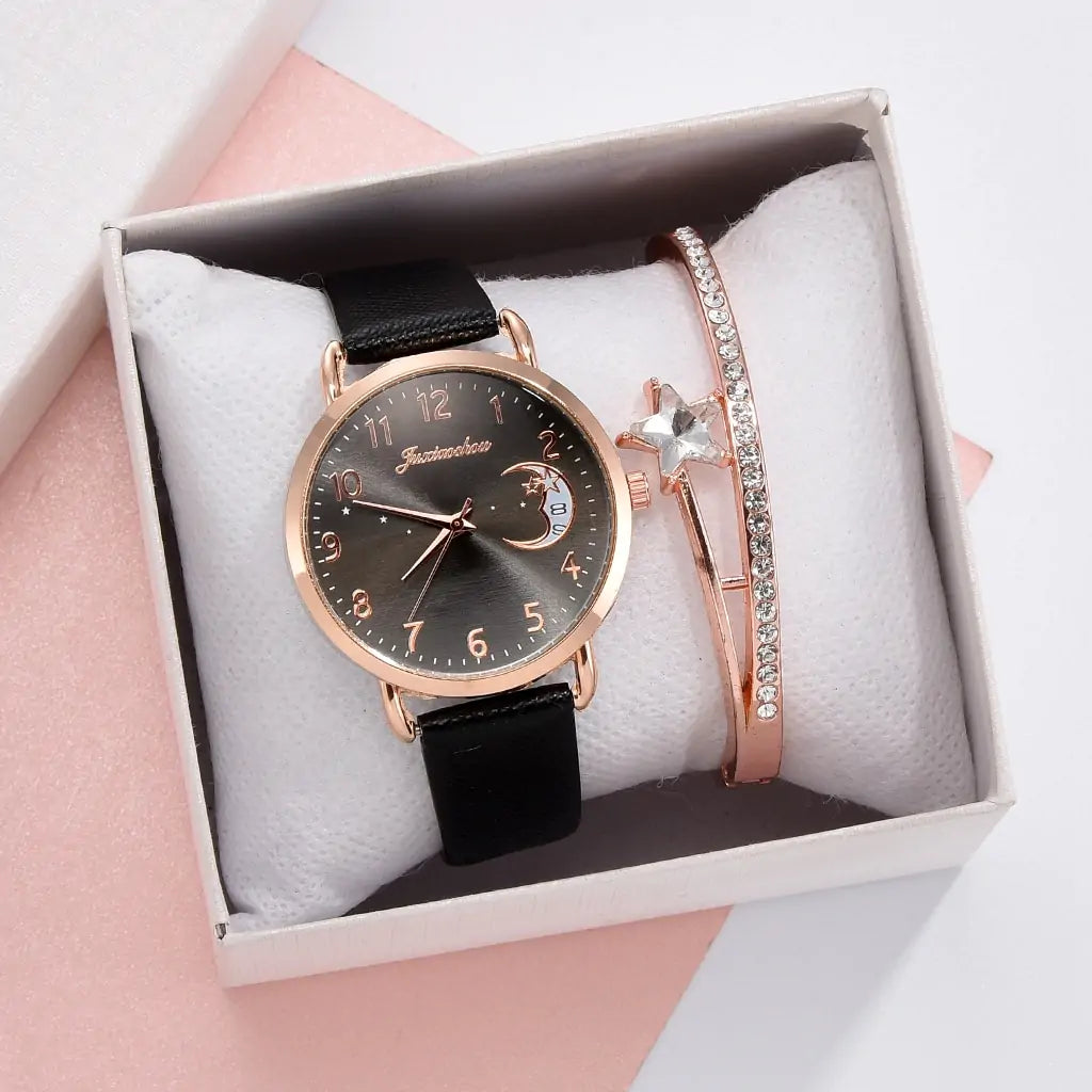 Moon Numbers Bracelet & Watch Set