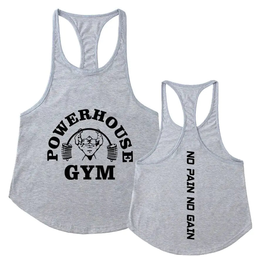 Men's Y-Back Stringer Powerhouse Tank Tops