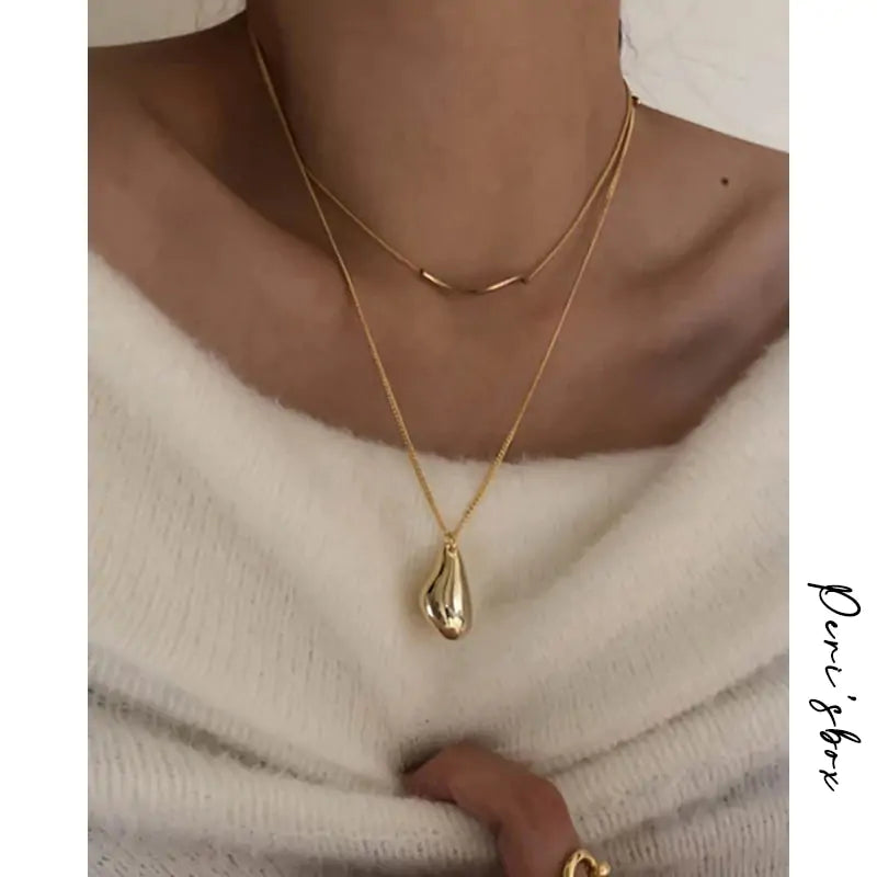 Irregular Waterdrop Necklace Set
