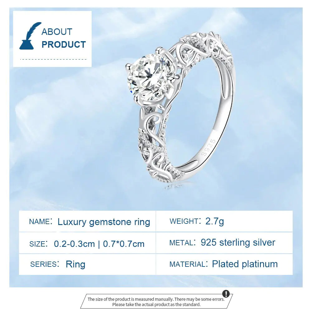 925 Sterling Silver Vintage Pattern Ring