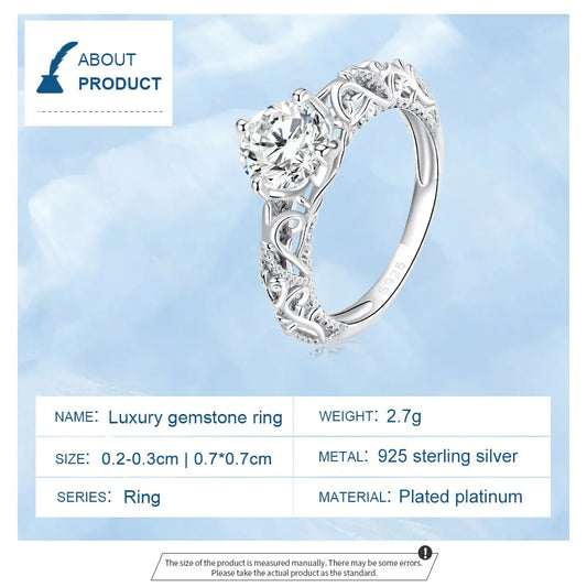 925 Sterling Silver Vintage Pattern Ring