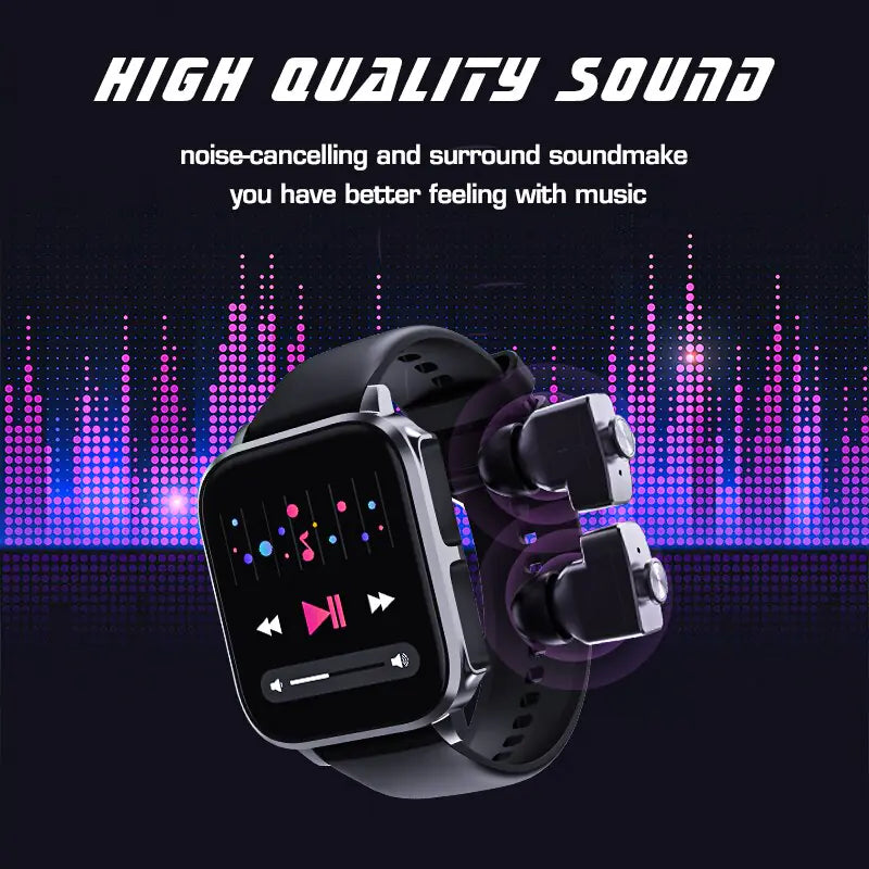 T22 Smart Watch With Earbuds