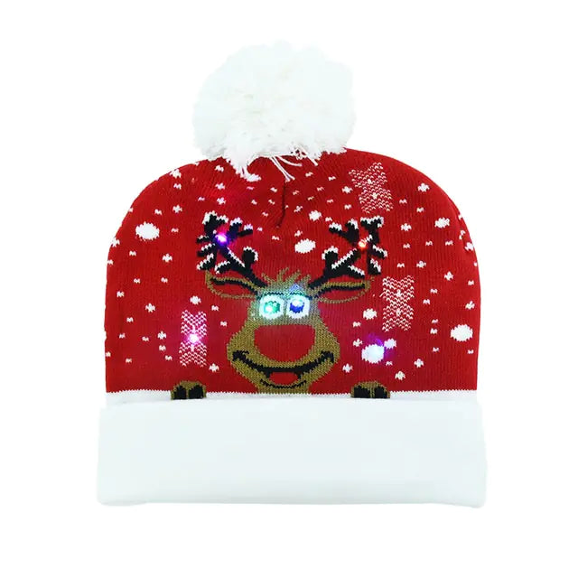 LED Knitted Christmas Hat