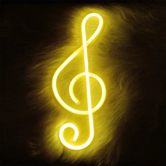 Neon Music Note Lights