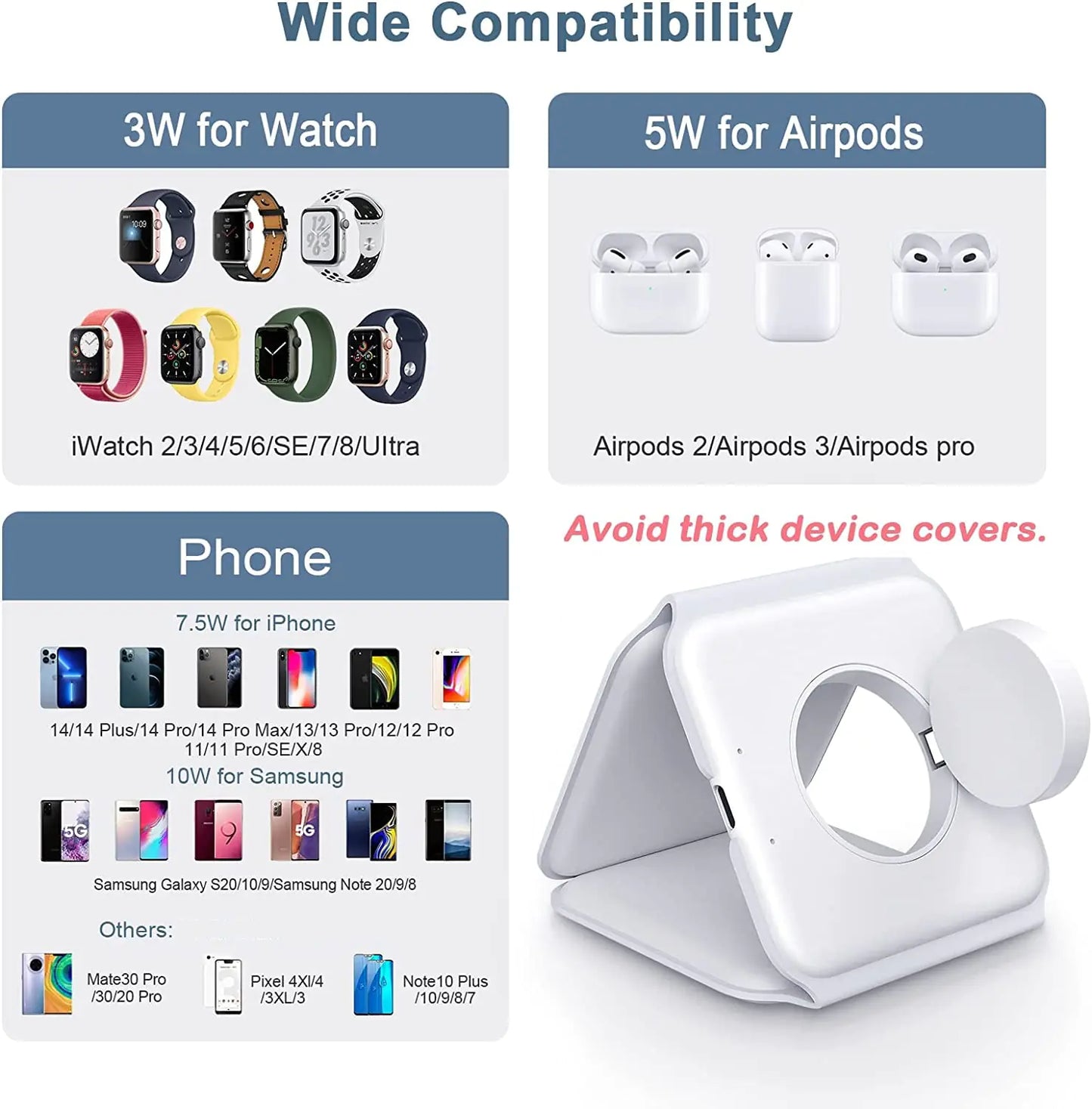 3 in 1 Foldable Magnetic Wireless Fast Charger